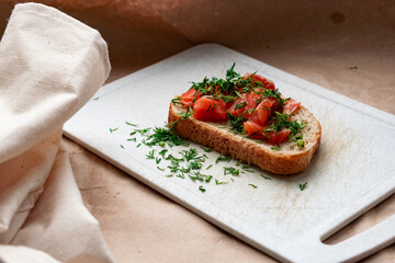 bruschetta with tomato