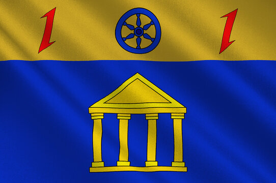 Flag of Mamer in Luxembourg