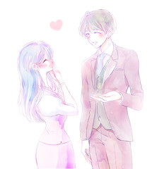 いい雰囲気の男女