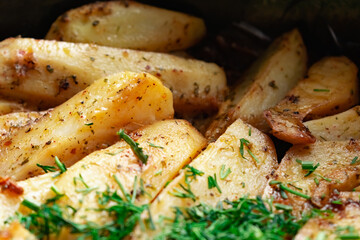 grilled chicken with potatoes