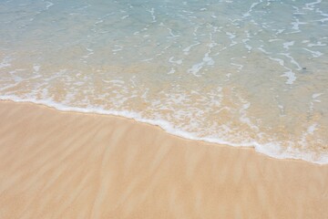 Sand, sea and sea wave background for use as graphical element