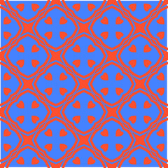 Fototapeta premium abstract background with blue and orange patterns. ornament for wallpapers and backgrounds.