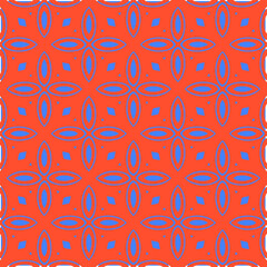 Fototapeta premium abstract background with blue and orange patterns. ornament for wallpapers and backgrounds.