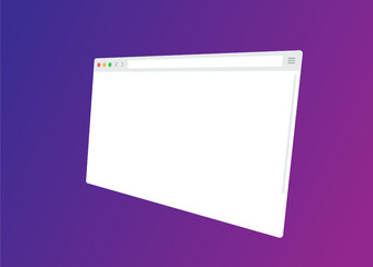 Web browser vector mockup