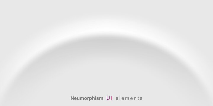 User interface elements for mobile app. Neumorphism User interface design kit. Neumorphism UI UX icons set.