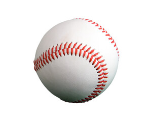 White Baseball Ball isolated on white Background. High Resolution, Sports Concept