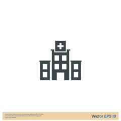 hospital icon vector 