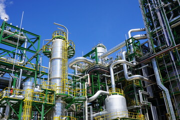 Factory of oil and gas refinery industrial plant