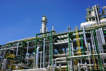 Factory of oil and gas refinery industrial plant