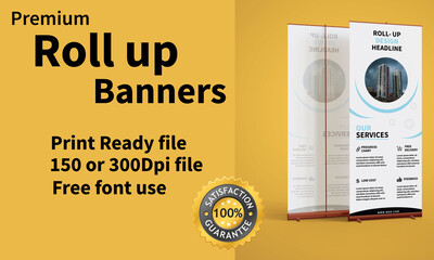 Roll up banner Vactor designe