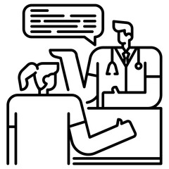 doctor consultation icon