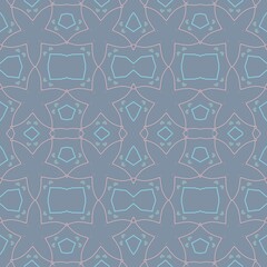 simple seamless pattern with pink stars on a gray background