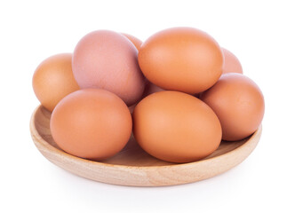 Egg isolated on white background