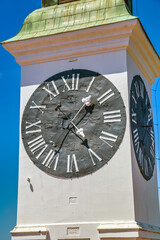 Clock on Clock tower at Petrovaradin fortress
