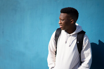 Black handsome young man portrait