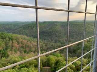 Sunset over the Ozark Mountains in Arkansas