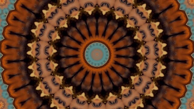 Abstract fantasy background. Geometric kaleidoscope, mandala effect.