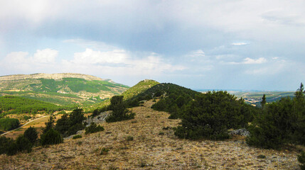 Paisajes de montaña rural de España.