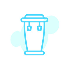 Vector illustration, conga icon design template