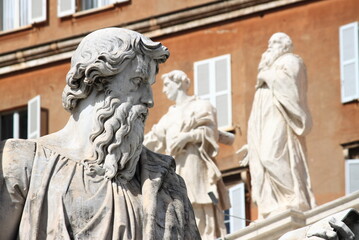 Naklejka premium Statue of Saint Paul in Vatican City