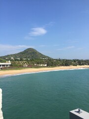 view of the sea from the beach