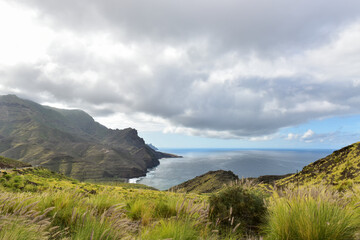 clouds over the mountains