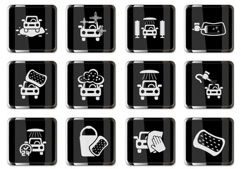 carwash icon set