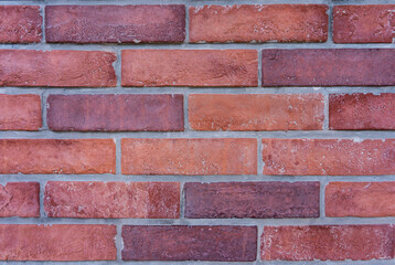 Obraz premium light purple and light orange brick wall,wall background