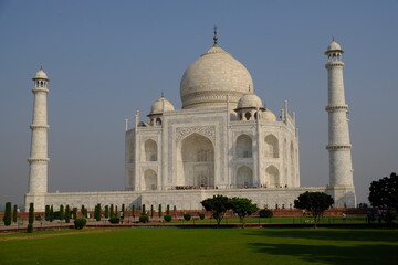 India Agra - Taj Mahal panoramic view