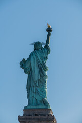 United States, New York, the back of the Statue of Liberty
