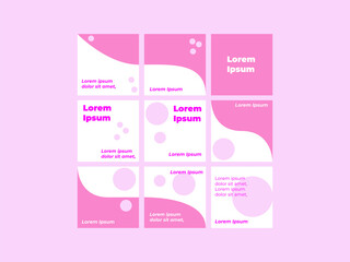 Social media design template, design template, post design, beauty, wavy background