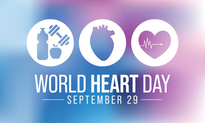 World Heart day is observed every year on September 29, to highlight the actions that individuals can take to prevent and control Cardiovascular disease (CVD). Vector illustration