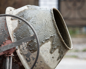 Concrete mixer for mixing sand with cement