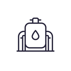 tank, industrial storage or reservoir line icon