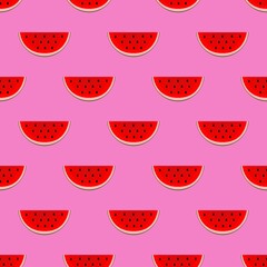 vector print of watermelons. seamless watermelons. pattern on clothing or print