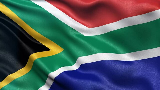 South Africa Flag Seamless Loop