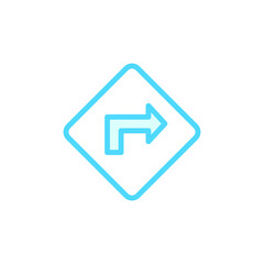Vector illustration of direction icon design template