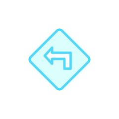 Vector illustration of direction icon design template