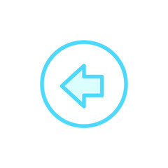 Vector illustration of direction icon design template