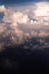 Textures clouds view from a plane