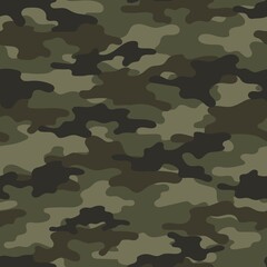 Fototapeta premium vector green camouflage pattern for army. camouflage military pattern