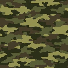 Fototapeta premium green vector camouflage pattern for army. camouflage military pattern