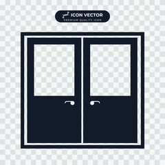 door icon symbol template for graphic and web design collection logo vector illustration