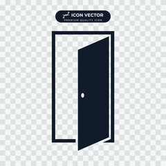 door icon symbol template for graphic and web design collection logo vector illustration