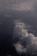 Textures clouds view from a plane