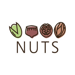 Vector logo of the nuts and dried fruits store