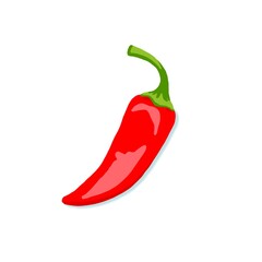 Chilli Pepper on white background
