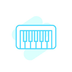 Vector illustration, keyboard ( synthesizer ) icon design template