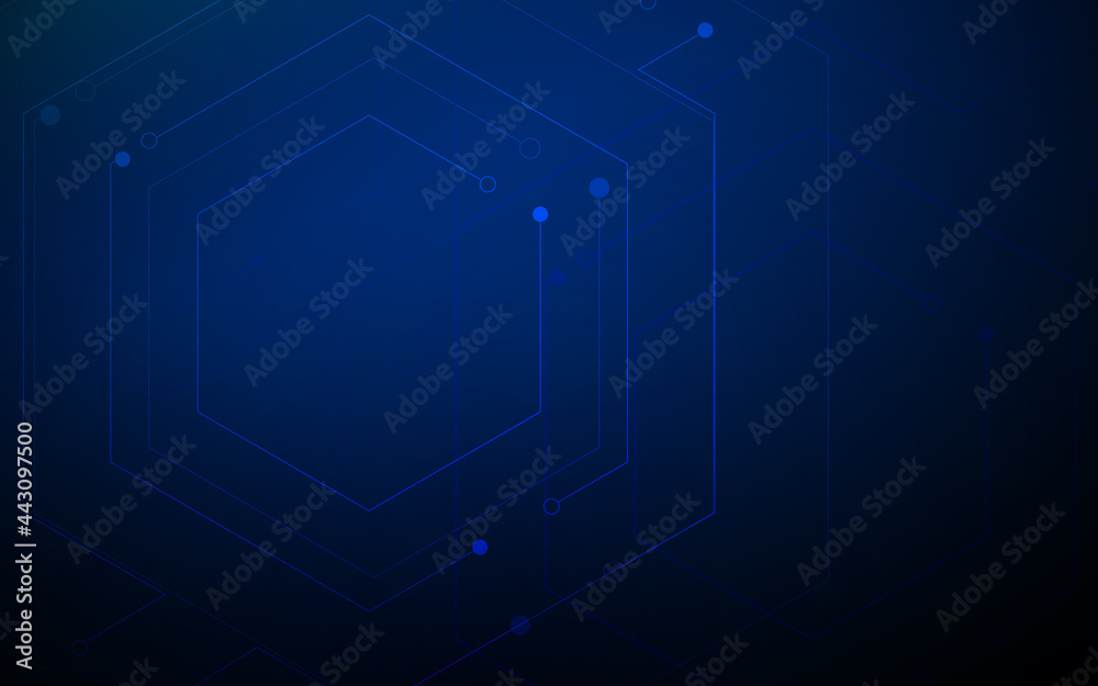 Aufkleber abstract circuit board high-tech digital technology background.vector illustration