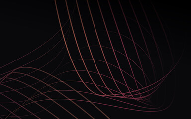 Abstract flowing line waves. Luxury background. Vector illustration